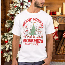 Natal Retrô Relaxando Com Meus Amigos de Neve