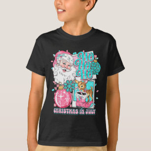 Camiseta Natal Rosa Em Julho Papais noeis Retroristas Disco