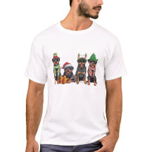 Natal Rottweiler Dog Lover Gift, Feliz Feriado