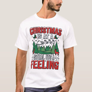Camiseta Natal Rouba É Um Sentimento Rena Trenó Desi