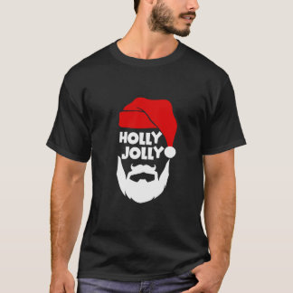 Camiseta Natal Santa Claus Holly Jolly Swea