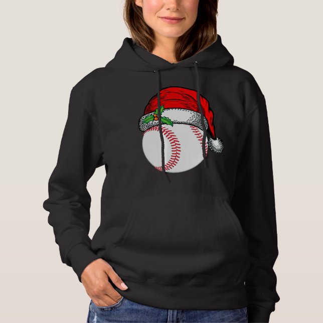 Camiseta Natal Santa Hat Baseball Esporte Engraçado Present (Frente)