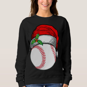 Camiseta Natal Santa Hat Baseball Esporte Engraçado Present
