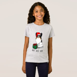 Camiseta Natal Santa Hat Papillon (tricolor)