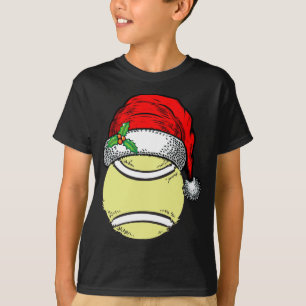 Camiseta Natal Santa Hat Tênis Esporte Engraçado Presente