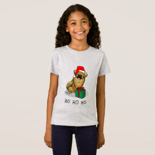 Camiseta Natal Santa Hat Tibetano Espanhol (Castanho)
