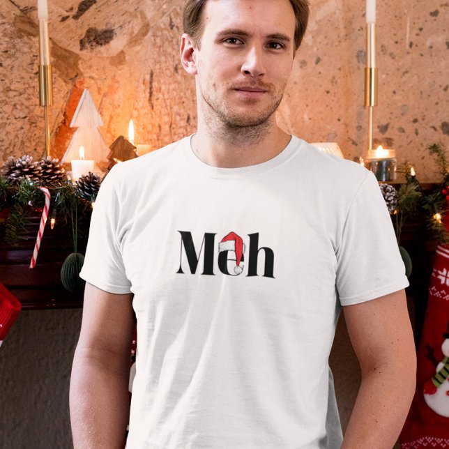 Camiseta Natal Sarcástico Meh (Criador carregado)