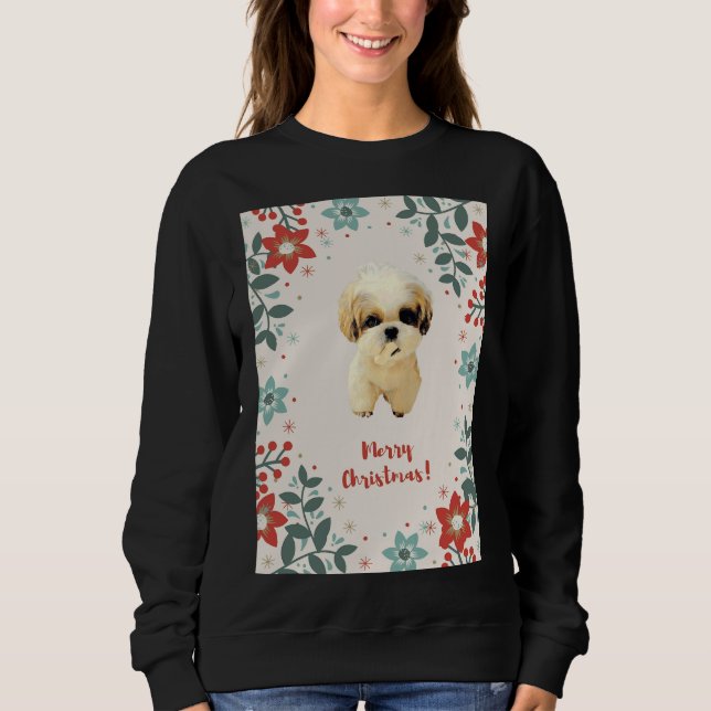 Camiseta Natal Shih Tzu (Frente)