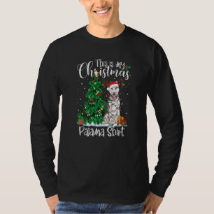 Camiseta Natal Siberian Husky Pajama Dog Xmas