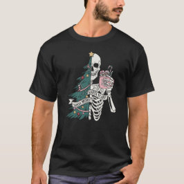 Camiseta Natal Sorta Assustadora Feliz de Sorta Engraçado E