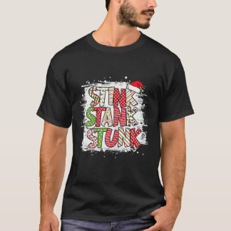 Camiseta Natal Stank Stank Stunk Família Correspondente Xma