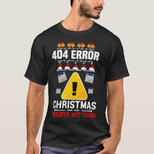 Camiseta Natal Suave Anti-Natal 404 Erro Natal