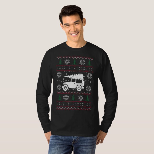 CAMISETA NATAL SWAETER DE JEEP-UGLY (Frente Completa)
