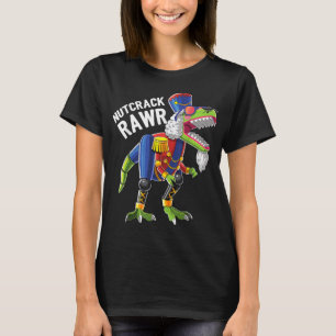 Camiseta Natal T Rex Dinosaur Nutcracker Nutcracker Gif