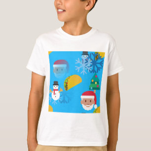 Camiseta natal taco emoji