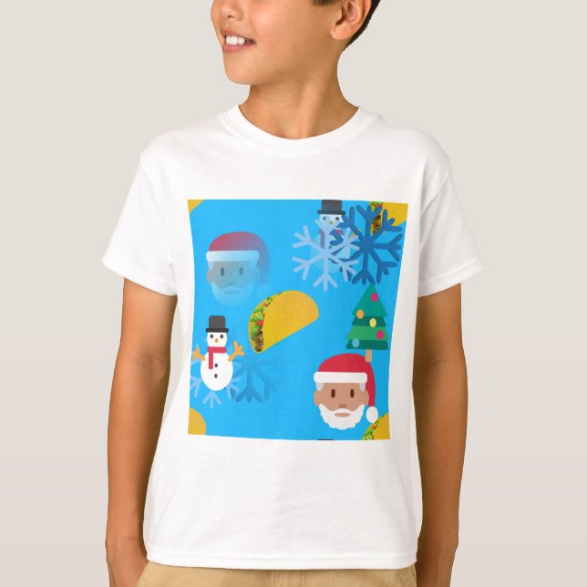 Camiseta natal taco emoji (Frente)
