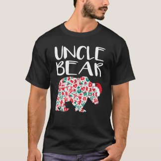 Camiseta Natal Tio Bear Ornament Santa Hat Família