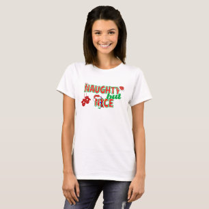 Camiseta Natal travesso, mas engraçado