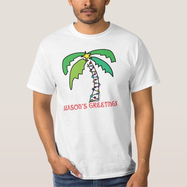 Camiseta Natal tropical (Frente)