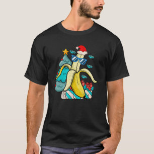 Camiseta Natal Tropical De Banana Xmas Em Jul