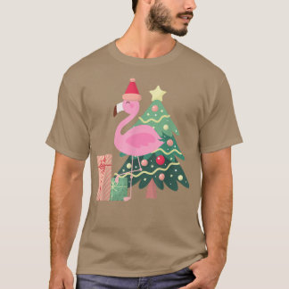 Camiseta Natal Tropical de Verão do Verão Tropical de Flami