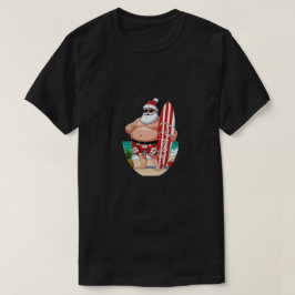 Camiseta Natal Tropical do Papai Noel – Praia de Férias de 
