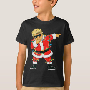 Camiseta Natal Trump Natal Dab Xmas Homens Mulheres Criança