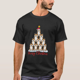 Camiseta Natal Ugly Xmas Engraçado Shiba Inu