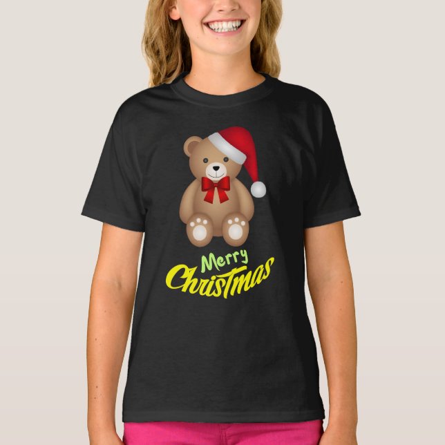 Camiseta natal ursinho (Frente)
