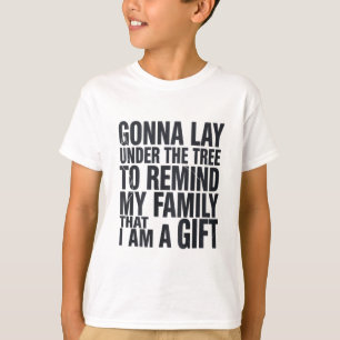Camiseta Natal Vai Ficar Embaixo da Árvore de Natal Família