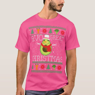 Camiseta Natal Vegan Avocado Vegetarian Ugly Christmas