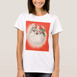 Camiseta Natal Vintage, Alegre Papai Noel Retro dos Anos 50