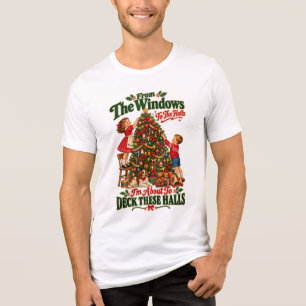 Camiseta Natal Vintage Decore Estes Salões Festa Retro 