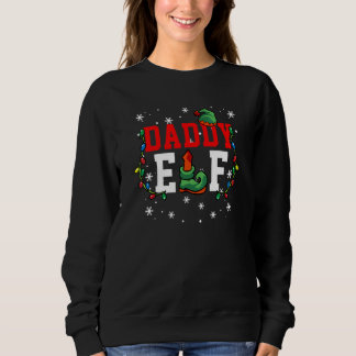 Camiseta Natal Xmas Papai Elfo Luzes de Natal Família