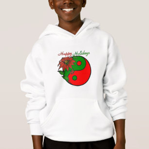 Camiseta Natal Yin Yang Poinsettia