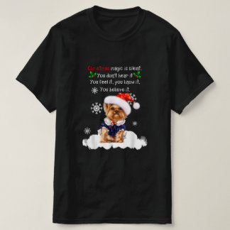Camiseta Natal Yorkshire Terrier Funny Yorkie Puppy