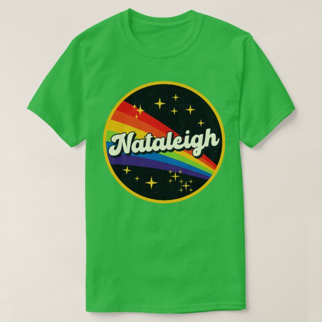 Camiseta Nataleigh Rainbow No Space Vintage Style (Frente do Design)