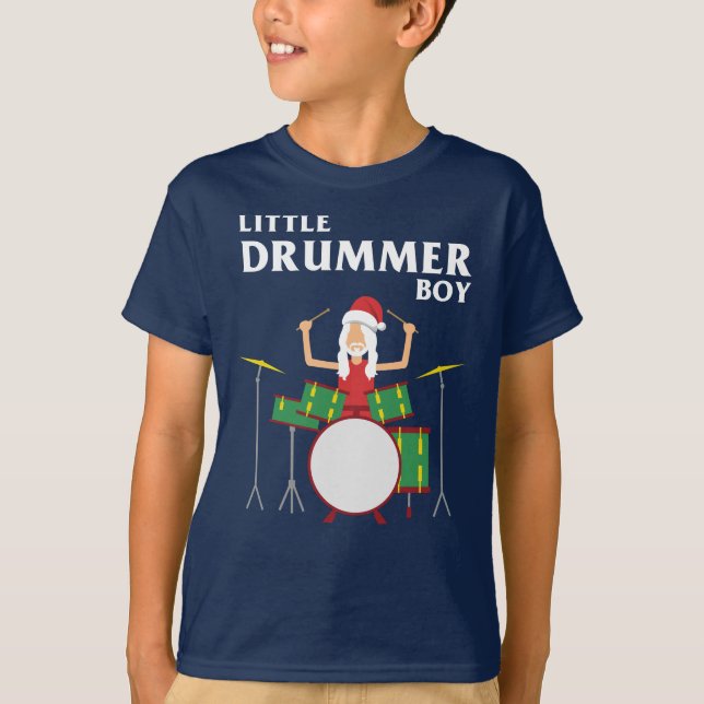 Camiseta natalícia do Little Drummer Boy (Frente)