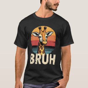 Camiseta Natalícia Festiva Cara de Meme Girafa Ani