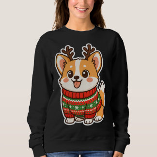 Camiseta Natalina Feia de Cachorro Corgi Fofo Fest