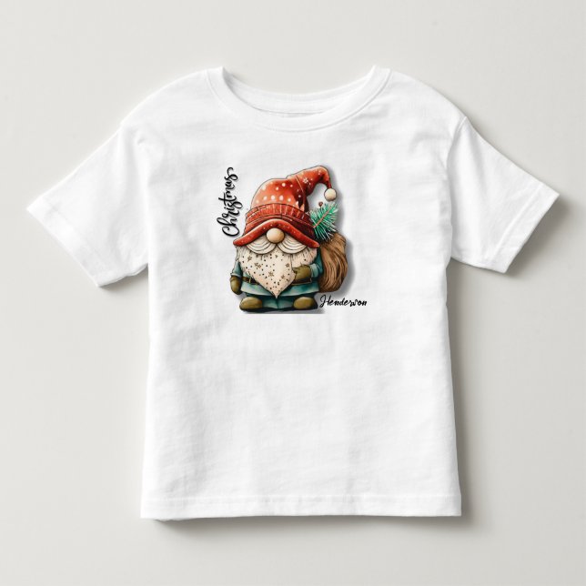 Camiseta natalina Gnomo (Frente)