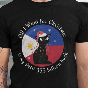 Camiseta Natalina PHP 355 Bilhões Corrupção Filipi