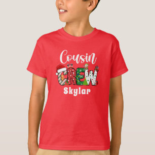 Camiseta Natalina Retro da Turma dos Primos Vermel