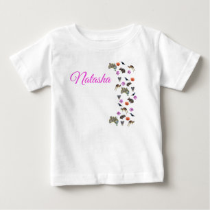 Camiseta Natasha, Nome Com Vida Selvagem Australiana,  