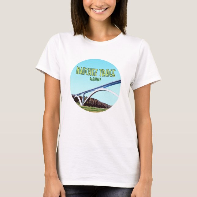 Camiseta Natchez Trace Parkway Tennessee Mississippi (Frente)