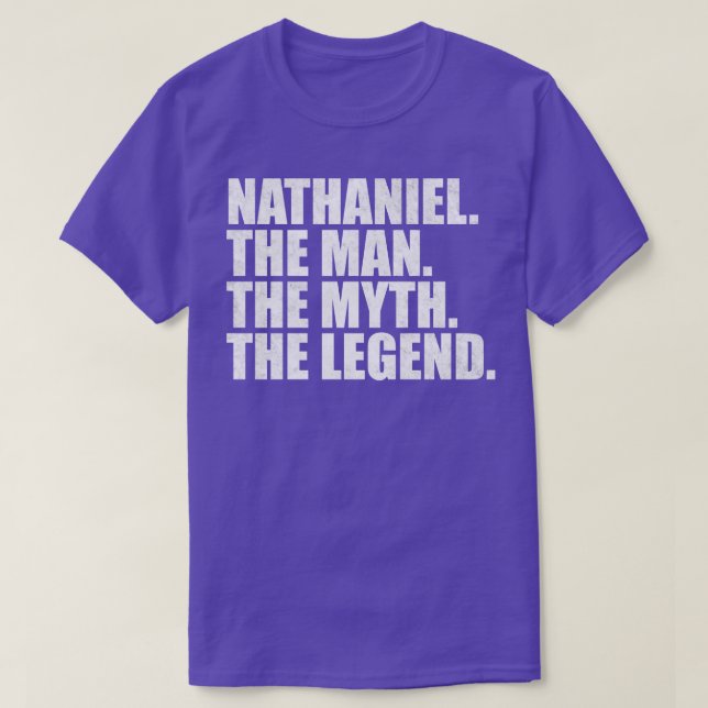 Camiseta Nathaniel Nome Nathaniel Nome próprio Nathaniel (Frente do Design)