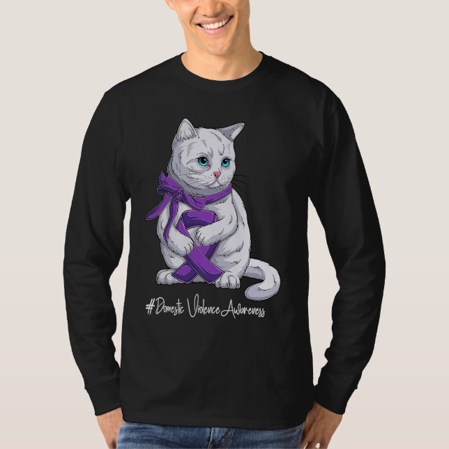 Camiseta National Domestic Violence Awareness Month Purple  (Frente)