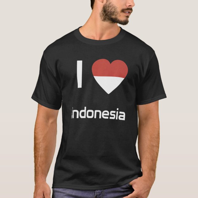 Camiseta National Flag of Indonesia souvenir  for men women (Frente)