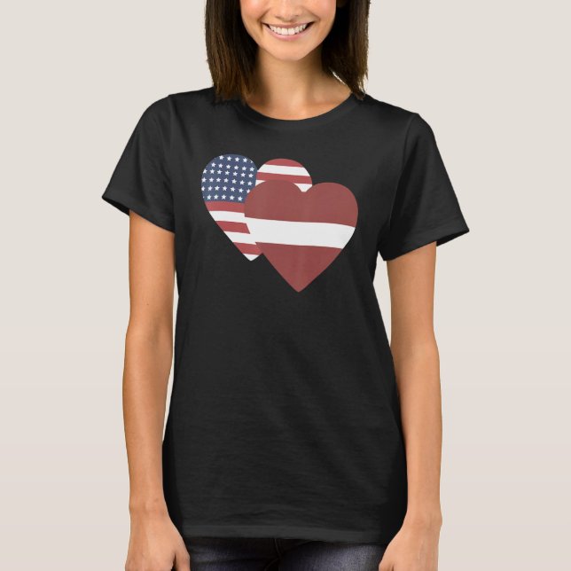 Camiseta National Flag of Latvia souvenir  for men women 4 (Frente)