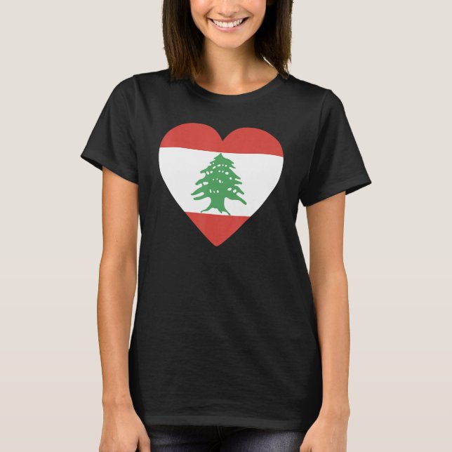 Camiseta National Flag of Lebanon souvenir  for men women 4 (Frente)